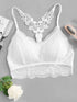 Plus Lace Panel Bra