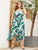 Plus Palm Tree Tulip Hem Cami Dress