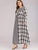 Plus Gingham Print Maxi Dress