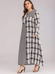 Plus Gingham Print Maxi Dress