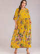 Plus Floral Print Maxi Dress