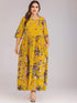 Plus Floral Print Maxi Dress