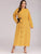 Plus Drawstring Waist Button Trim Maxi Dress