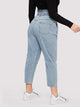 Plus Ruffle Waist Crop Jeans