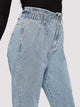 SHEIN Plus Ruffle Waist Crop Jeans