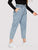 Plus Ruffle Waist Crop Jeans