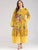 Plus Floral Print Flounce Sleeve Maxi Dress