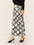 SHEIN Plus Elastic Waist Scarf Print Skirt