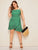 Plus Daisy Print Flounce Trim Tulip Hem Cami Dress