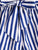 Plus Roll Trim Striped Self Tie Shorts