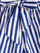 Plus Roll Trim Striped Self Tie Shorts