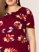   Round Neck Floral Print Dress