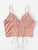 Plus Lace Grommet Lace Up Bra