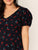  Plus Cherry Print Backless Dress