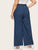 Plus Raw Hem Wide Leg Jeans