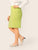 SHEIN Plus Neon Lime Split Back Skirt