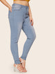 Plus Washed Skinny Jeans