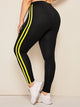 Plus Contrast Taped Side Skinny Leggings