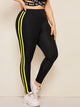 Plus Contrast Taped Side Skinny Leggings