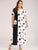 Plus Polka Dot Print Pocket Detail Maxi Dress