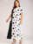 Plus Polka Dot Print Pocket Detail Maxi Dress