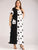 Plus Polka Dot Print Pocket Detail Maxi Dress