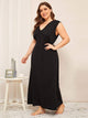 Plus Lace Trim V-plunge Night Dress