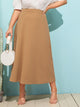 SHEIN Plus High Waist Zip Side Skirt