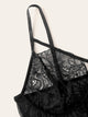 Plus Contrast Lace Slips With Thong