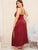 Plus Contrast Lace Split Satin Night Dress