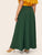 SHEIN Plus Solid Wide Waistband Maxi Skirt