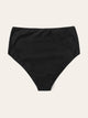 Plus Ruched High Waist Swimming Panty