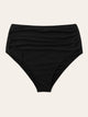 Plus Ruched High Waist Swimming Panty