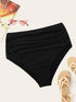 Plus Ruched High Waist Swimming Panty