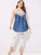 Plus Contrast Lace Denim Cami Top