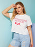 Plus Letter Print Tee