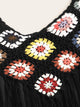 Plus Crochet Fringe Cami Dress