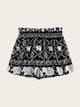 Plus Tribal Print Shorts