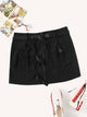 Plus Zip Up Buckle Skirt