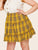 Plus Tiered Layer Plaid Skirt