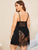 Plus Contrast Lace Cami Dress