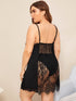 Plus Contrast Lace Cami Dress