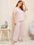 Plus Lace Trim Pajama Set