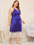 Plus Criss Cross Contrast Lace Satin Night Dress