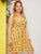 Plus Tribal Print Ruffle Hem Cami Dress