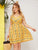 Plus Tribal Print Ruffle Hem Cami Dress
