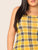  Plus Tartan Print Bodycon Cami Dress