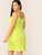 Plus Neon Yellow Rib-knit Bodycon Cami Dress