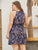 Plus Floral Print Knot Dress