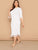 Plus Form Fitting Tassel Trim Dress